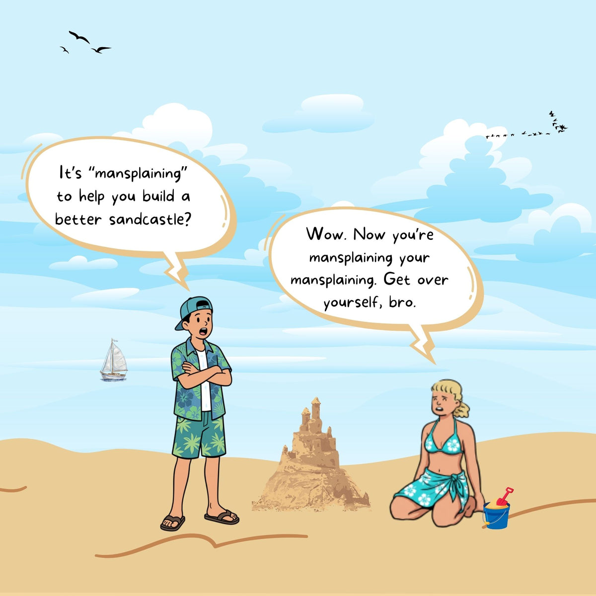 Life On The Sand  "Mansplaining"